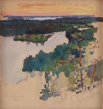 945. Eero Järnefelt, Sjön Pielinen från Koli nationalpark.