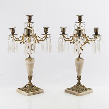 Kandelabrar ett par Louis XV-stil 1900-talets första hälft.