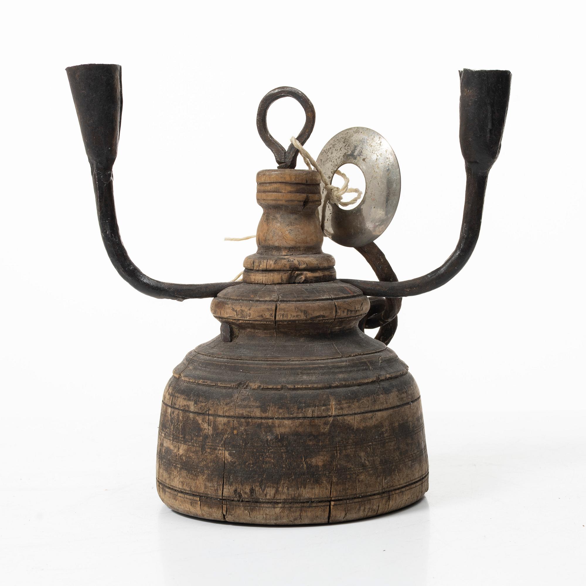 Candle holder, folk art, 17th/18th century.