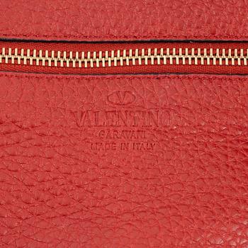 Valentino Gravani, a red leather studded tote bag, 2018.