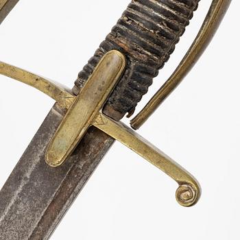 Sabel, svensk, för officer, 1800-talets början. med balja.