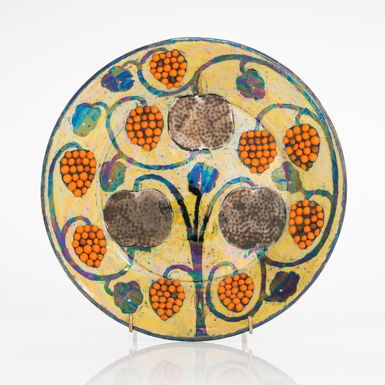 Birger Kaipiainen, dekorationsfat, signerad Kaipiainen Arabia.