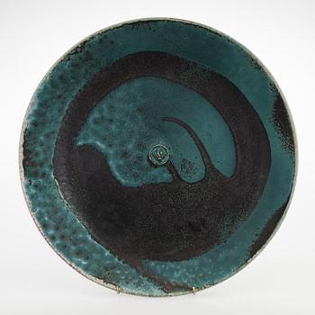 Annikki Hovisaari, a stoneware dish signed AH Arabia.