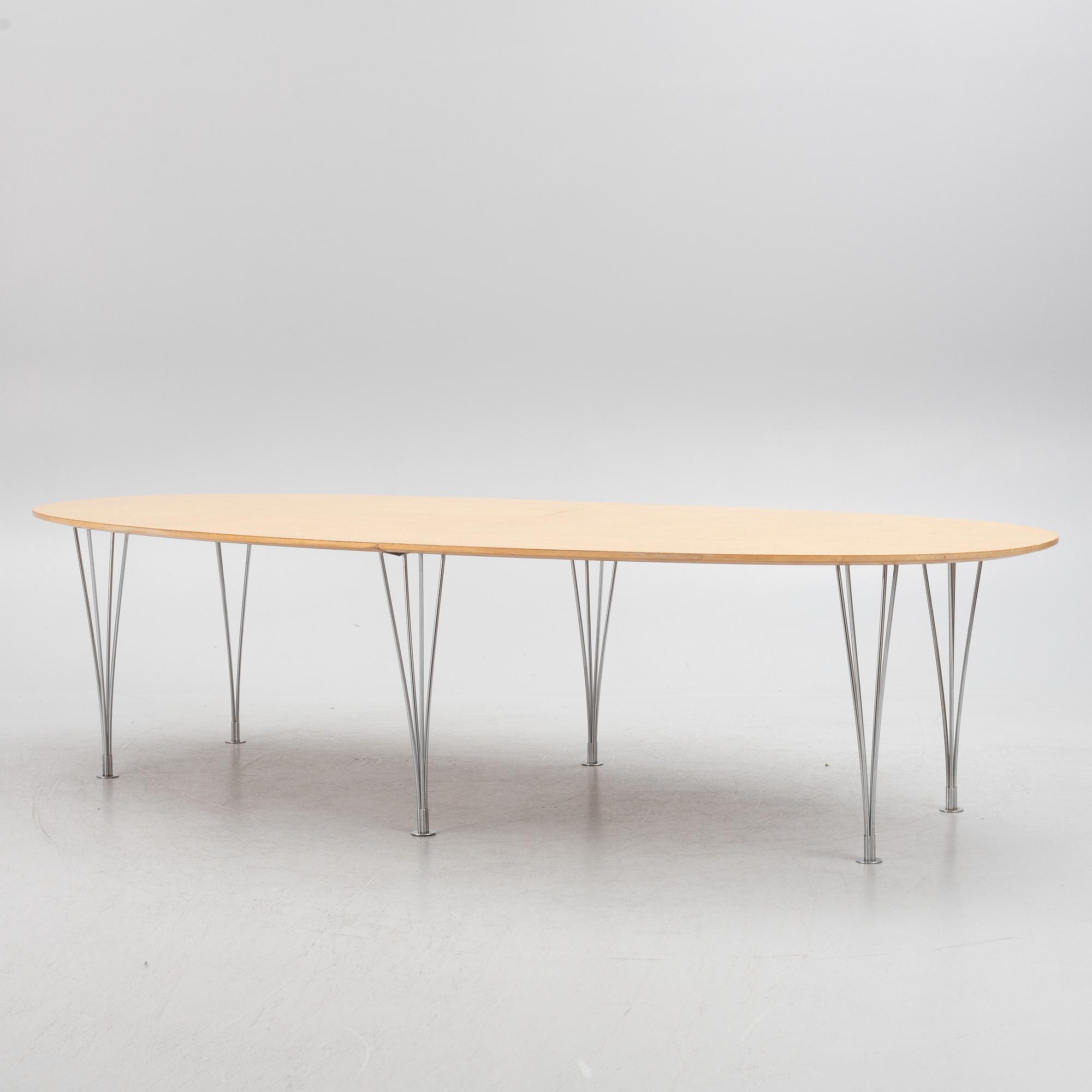 Bruno Mathsson, & Piet Hein, matbord, "Superellips", Bruno Mathsson International, 1990-tal.