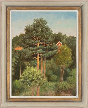 Oskar Bergman, oil on panel, signed and dated 1944.