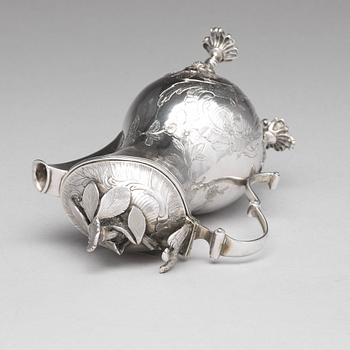 A Baltic 18th century silver milk-jug, mark of Johann Friedrich Mörck (Mitau 1755-1790).