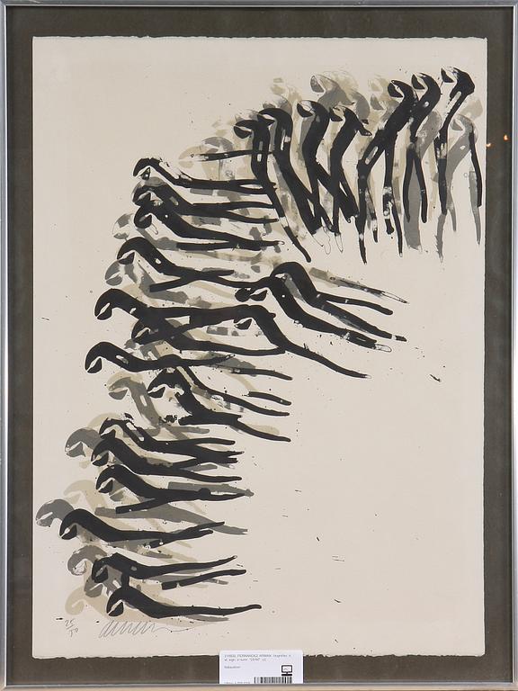 FERNANDEZ ARMAN, litografier, 4 st, sign. o numr. "25/50".