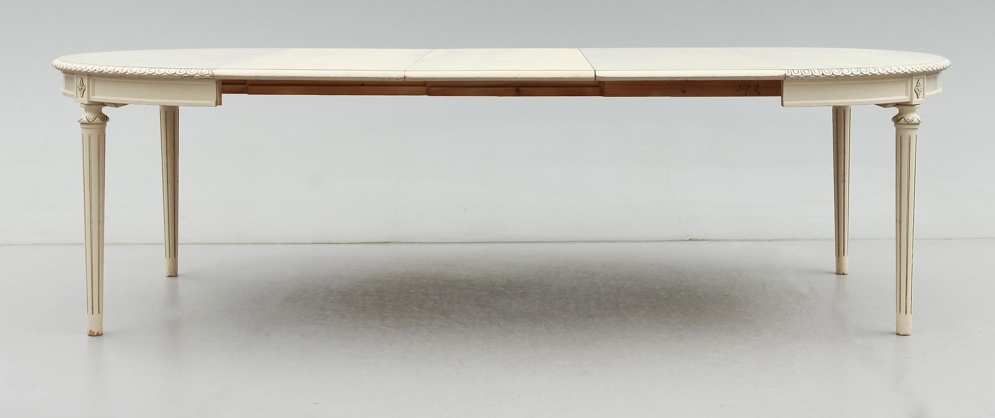 MATGRUPP, 7 delar, gustaviansk stil, 1900-talets mitt.