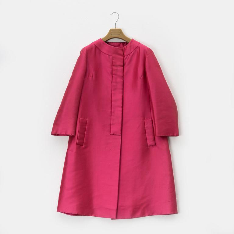 Christian Dior, a 1960's silk coat, size S/M.