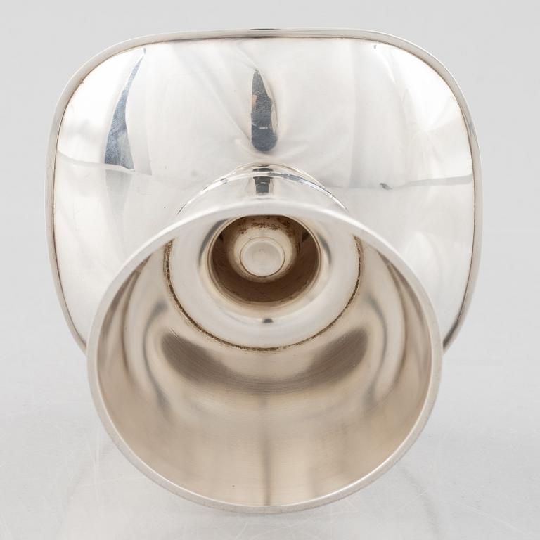 Tore Eldh, candlestick, sterling silver, Ceson, Gothenburg 1973.