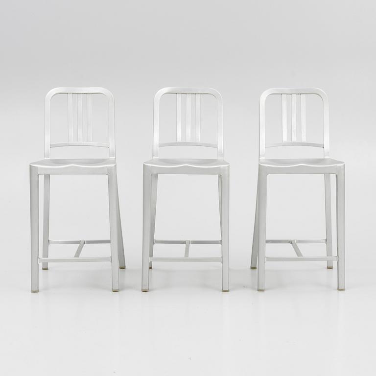 Emeco, three 'Navy counter' stols, 2010's/20's.