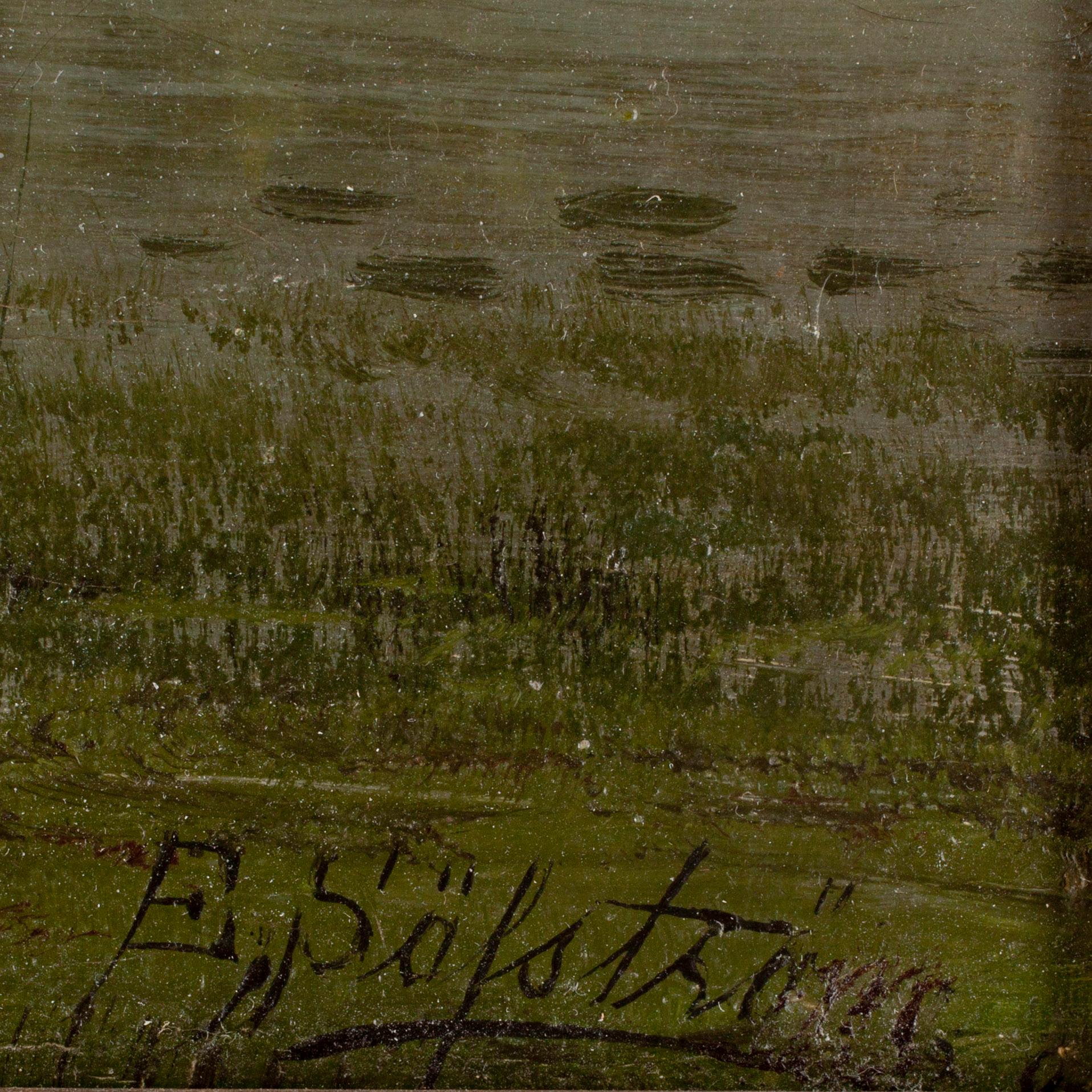 E SÄFSTRÖM, olja på duk, signerad.