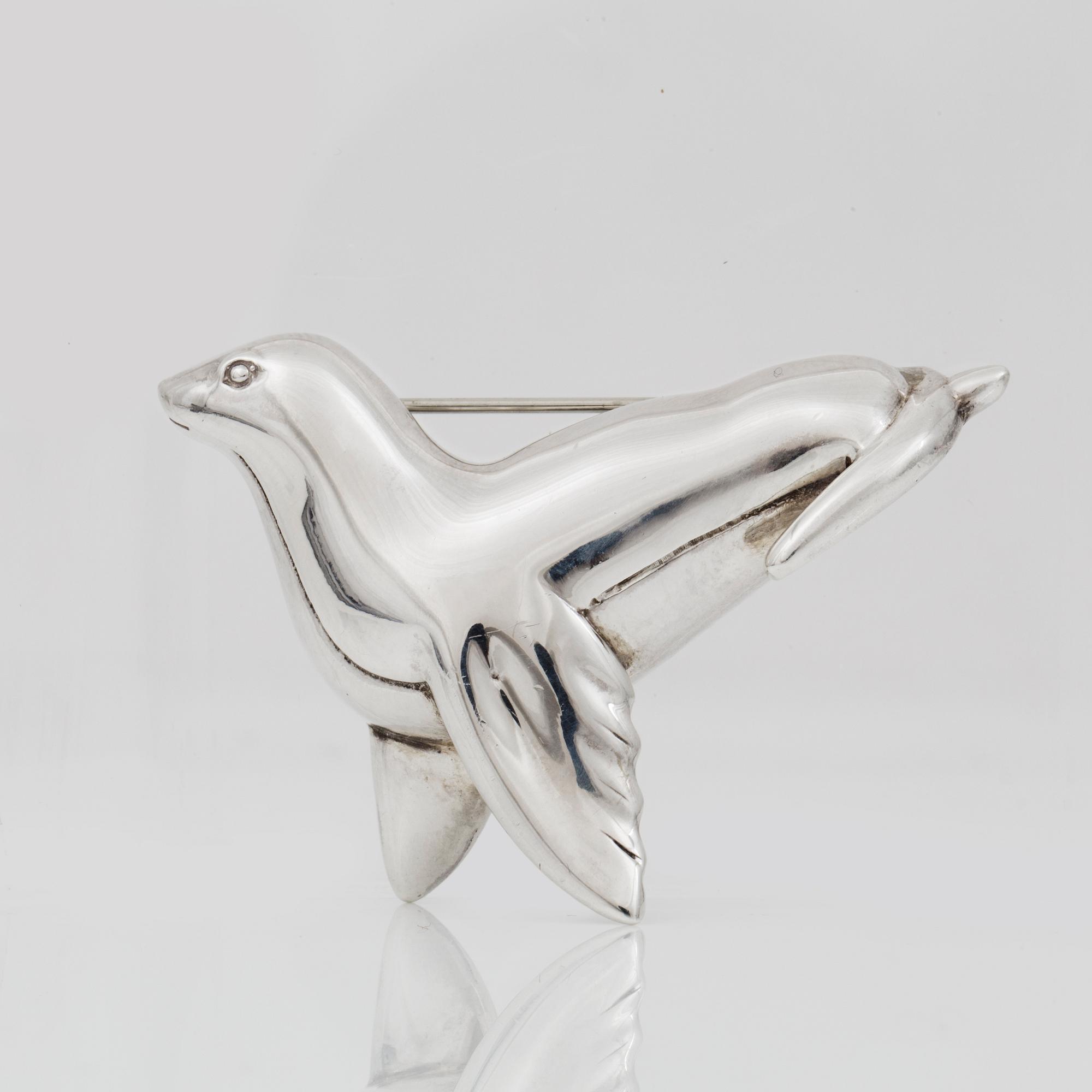BROSCH, Tiffany & Co, sterling silver, daterad 1988.