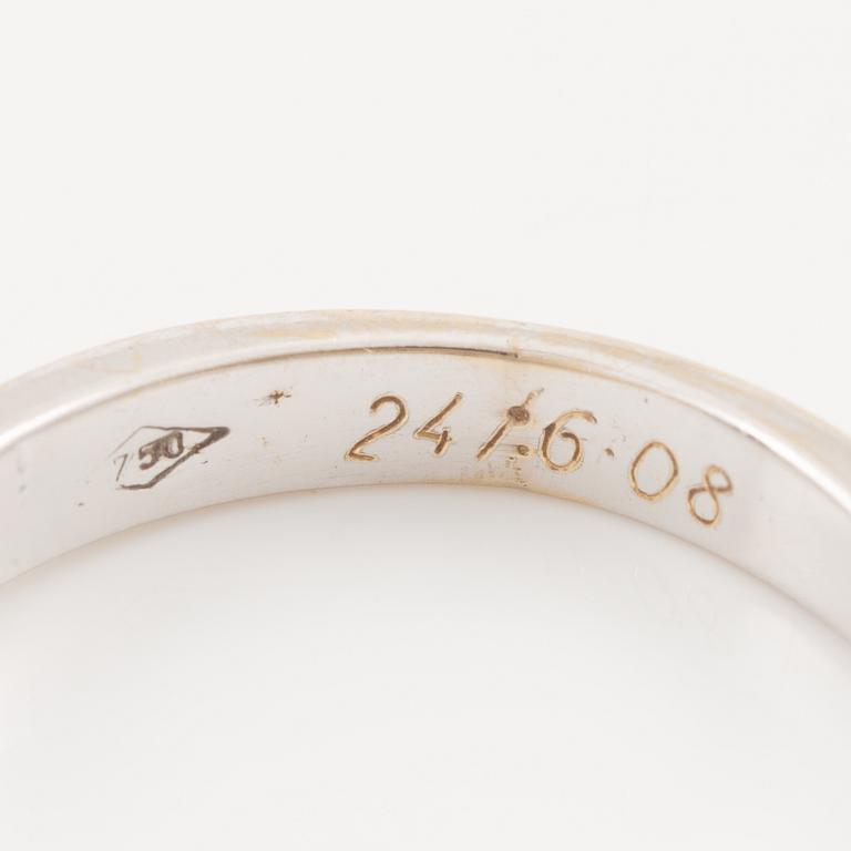 Ring, 18K white gold with a brilliant-cut diamond.