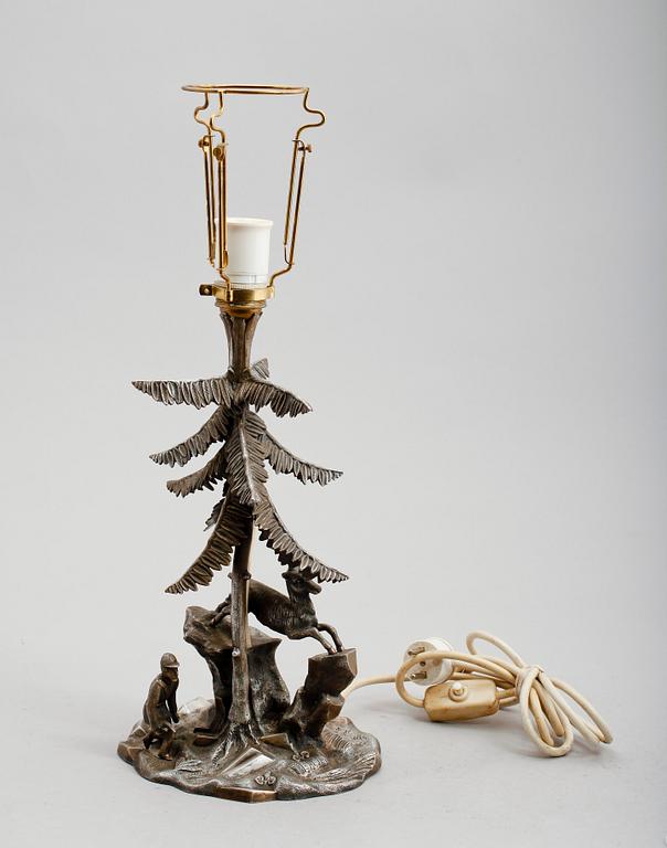 BORDSLAMPA, pläter, James Deakin, Sheffield, 1800-talets andra hälft.