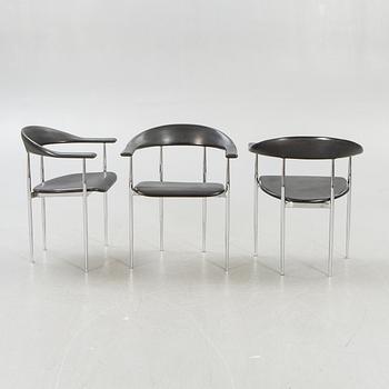 Giancarlo Vegni & Gianfranco Gualtierotti, armchairs 6 pcs for Fasem 20th century later.