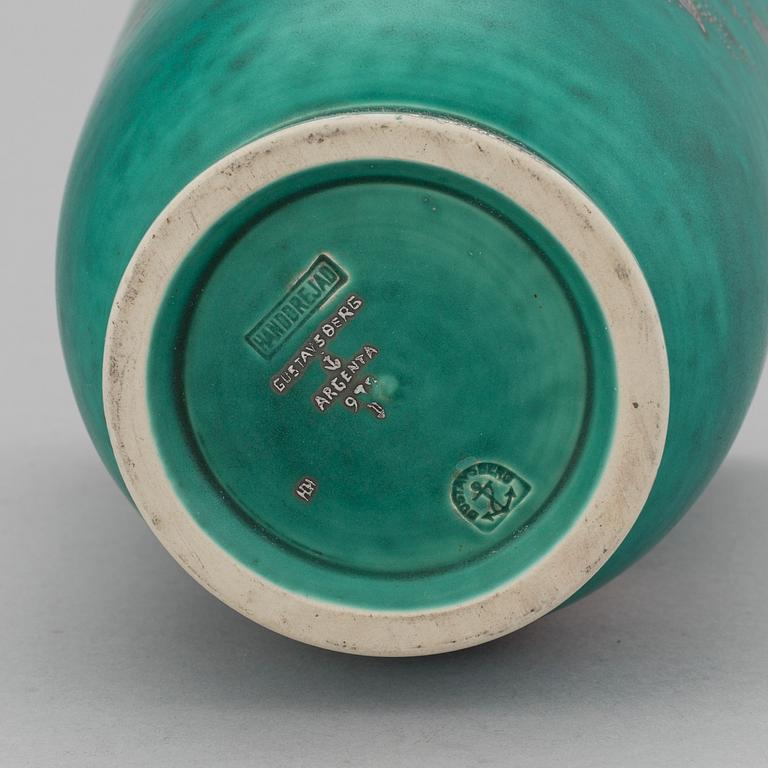 A Wilhelm Kåge Argenta vase for Gustavsberg.