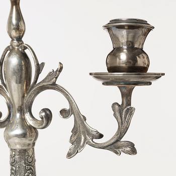 Kandelabrar, ett par, silver, 1900-tal.