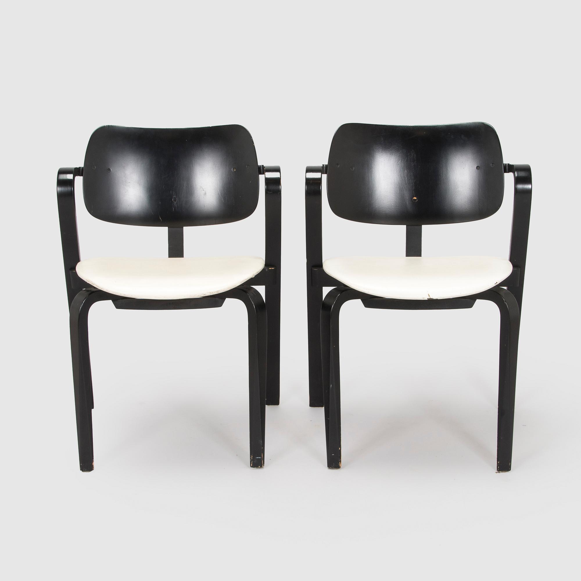 Ilmari Tapiovaara, a set of six 1960s 'Aslak' armchairs for Asko, Finland.