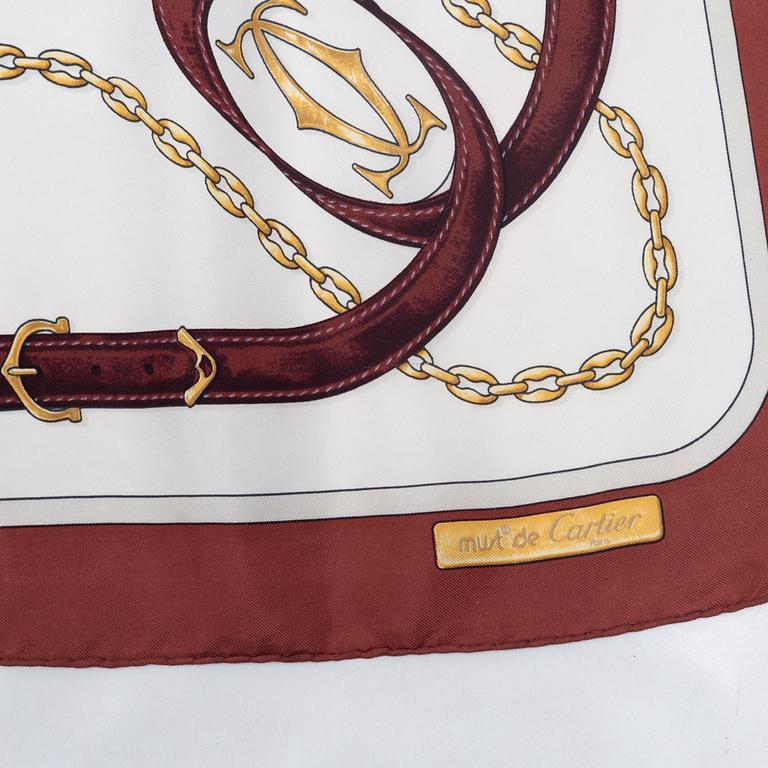 Cartier, scarf.
