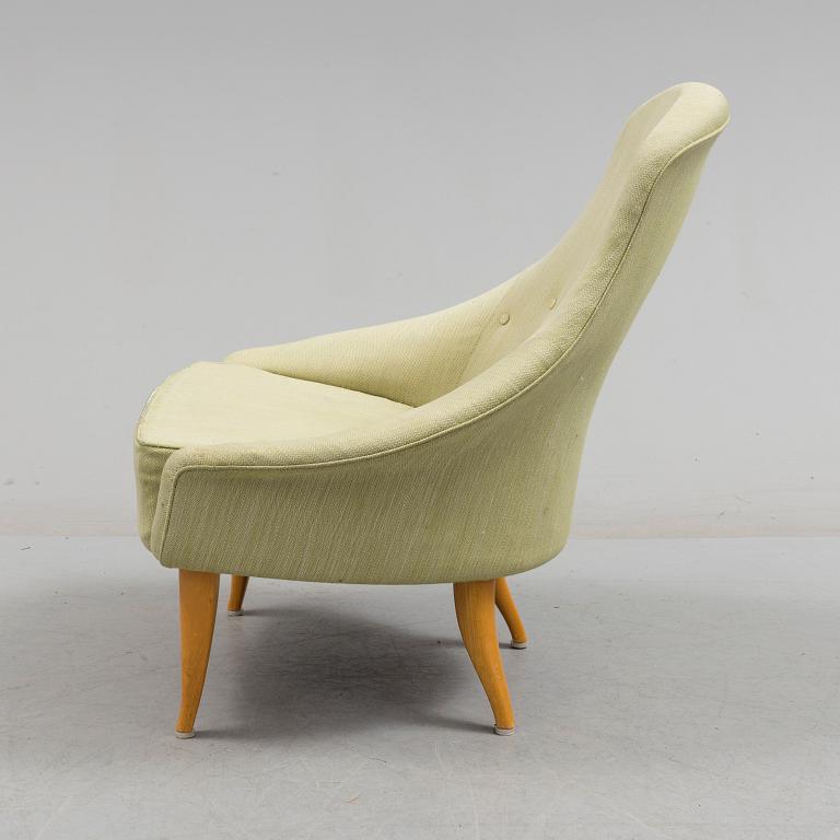 A mid 20th century 'Lilla Eva'arm chair by Kerstin Hörlin-Holmquist.