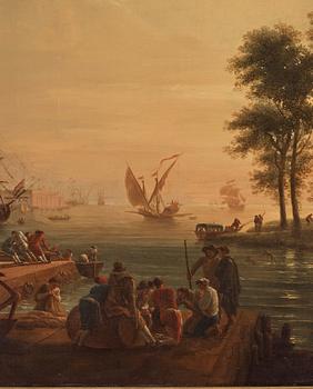 Joseph Vernet Circle of, Harbour scene.