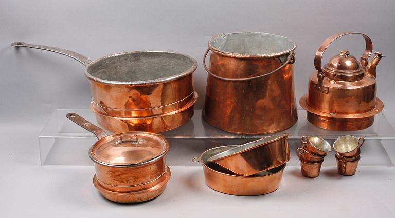 PARTI KOPPAR, 8 delar. 1800-tal.