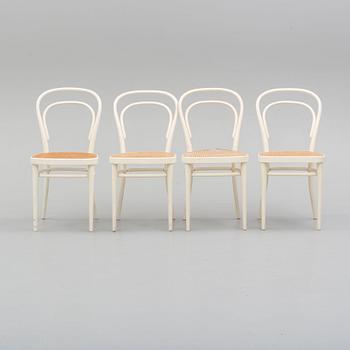 a set of four Thonet chairs, 20th century.