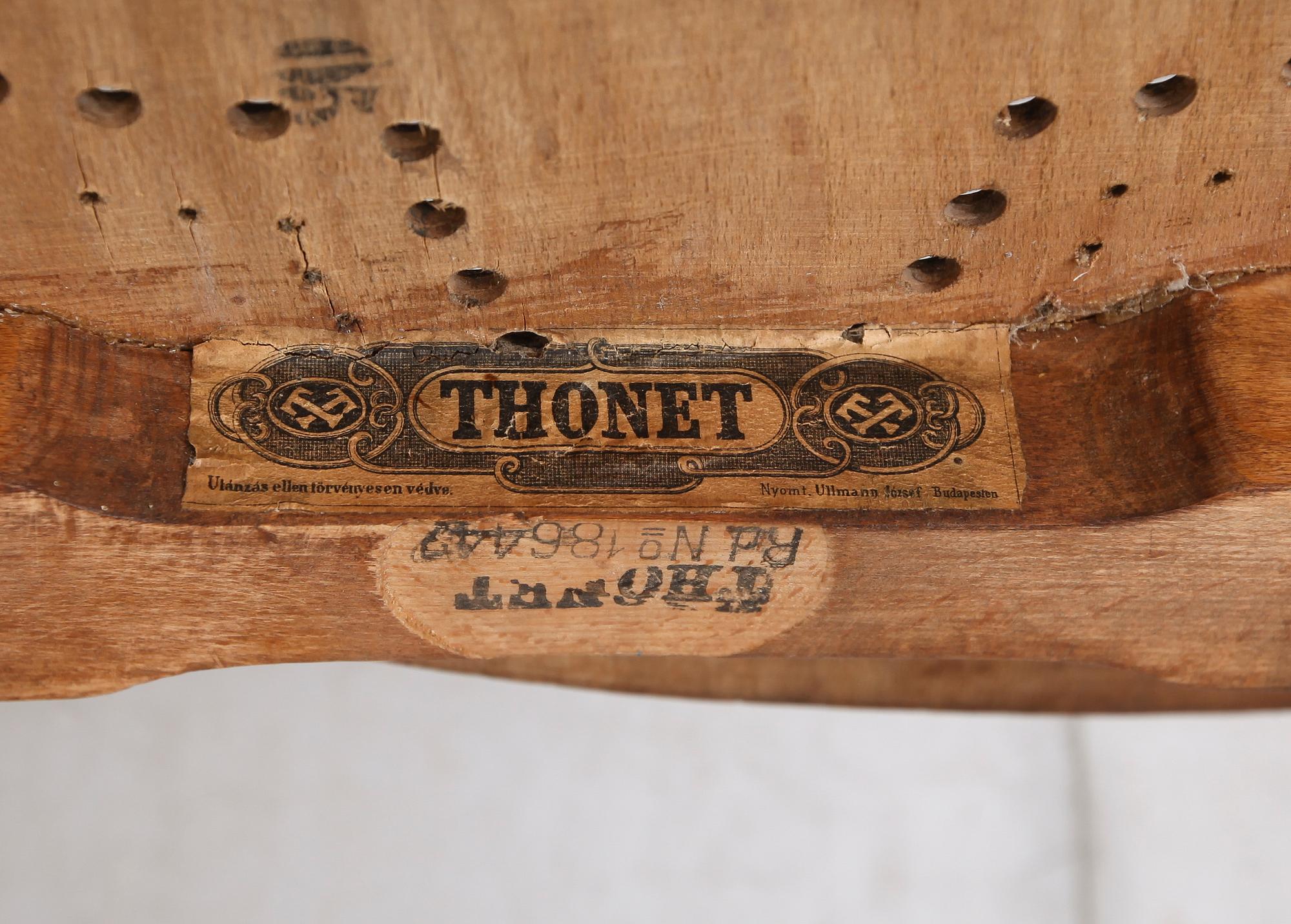 STOLAR, 1 par, Thonet, omkring år 1900.