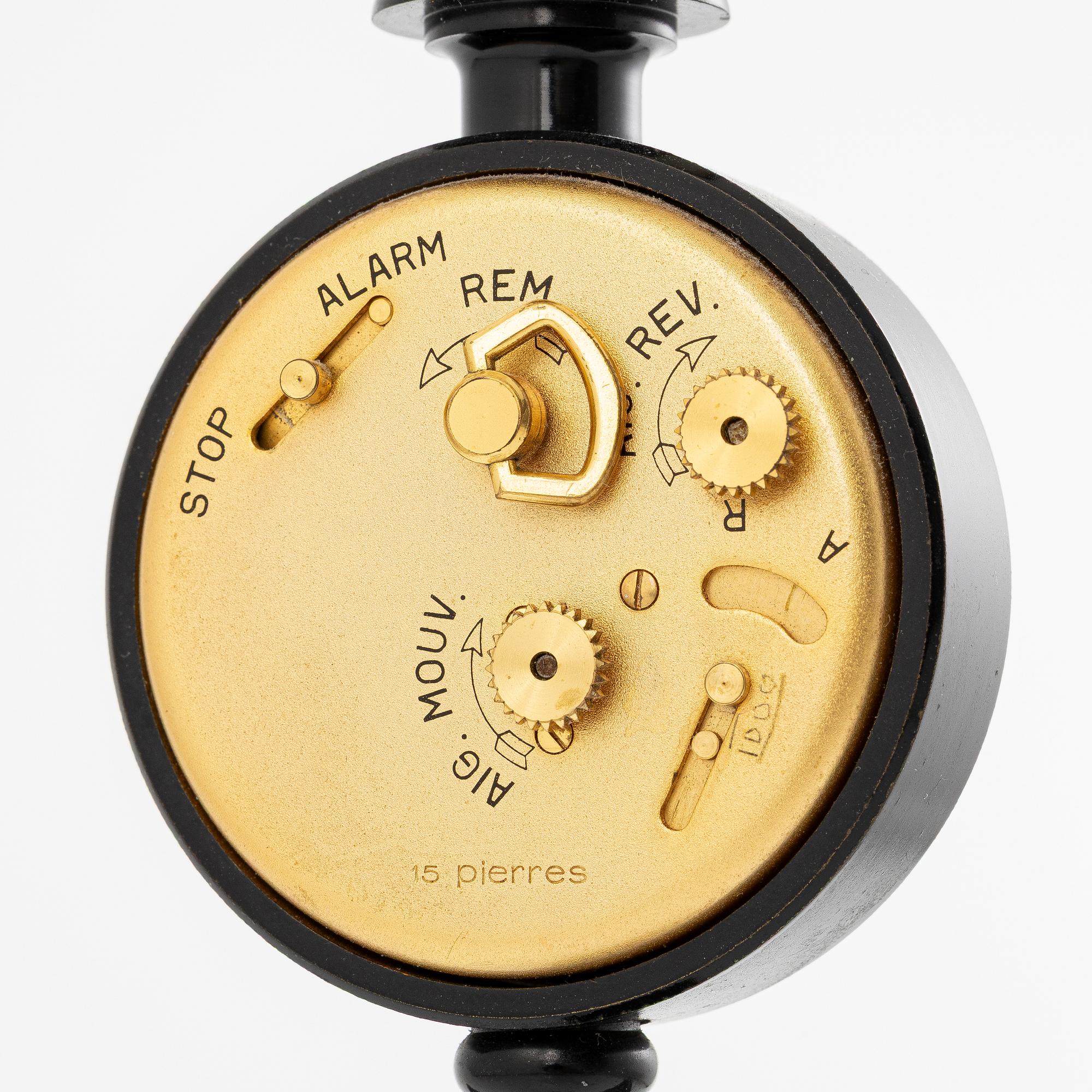 Jaeger, "Rue De La Paix", desk clock, 28 cm.