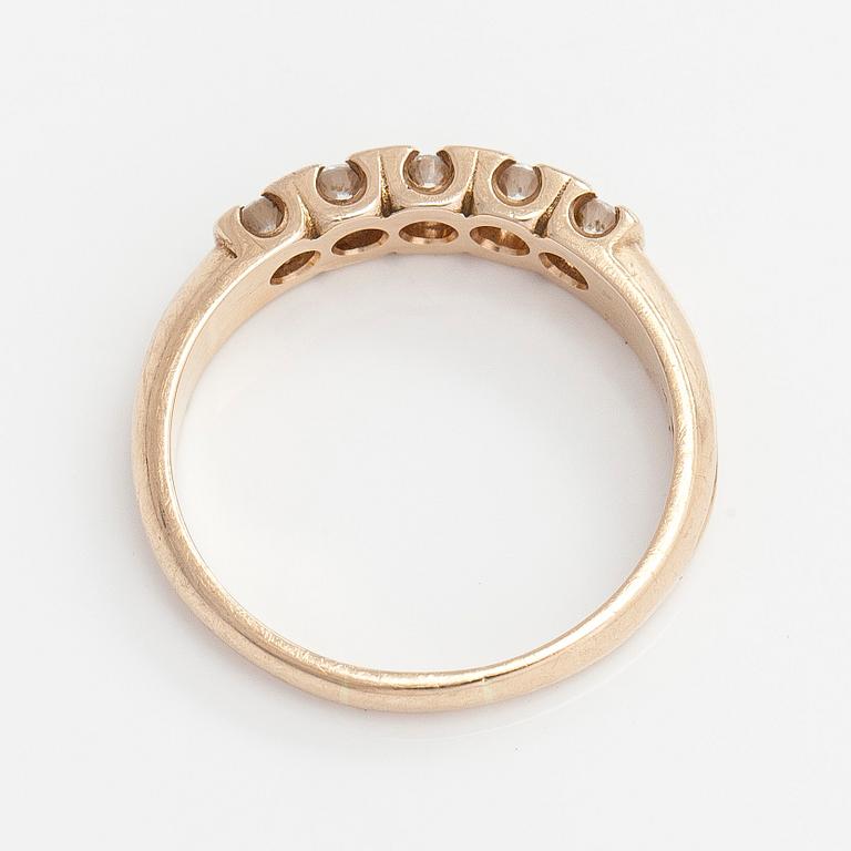 A 14K gold ring, with brilliant-cut diamonds total approx. 0.30 ct. Kulta-Market Vuorinen Ky, Hämeenlinna 1987.