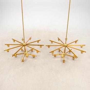 Holger Johansson, a pair of ceiling lamps for Westal, 1960s/70s.