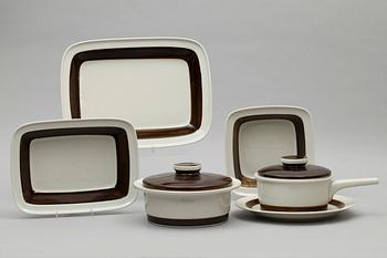 SERVISDELAR, ca 48 st, porslin, "Forma", Rörstrand.