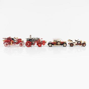 Eight die cast model cars, Franklin Mint.