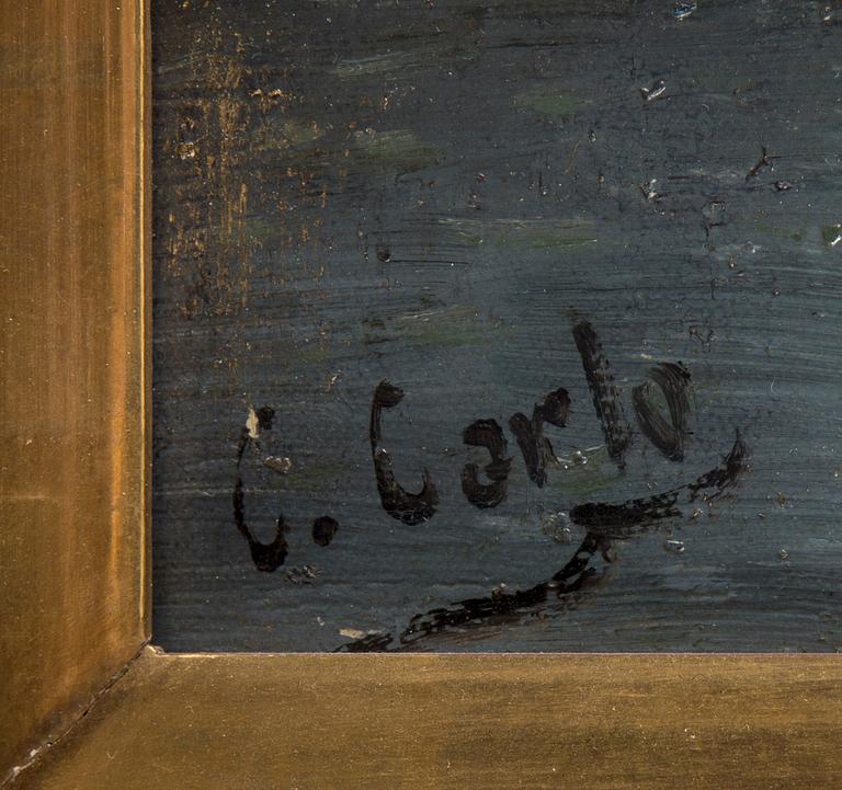 KARL KAUFMANN, oil on canvas, signed C Carlo.