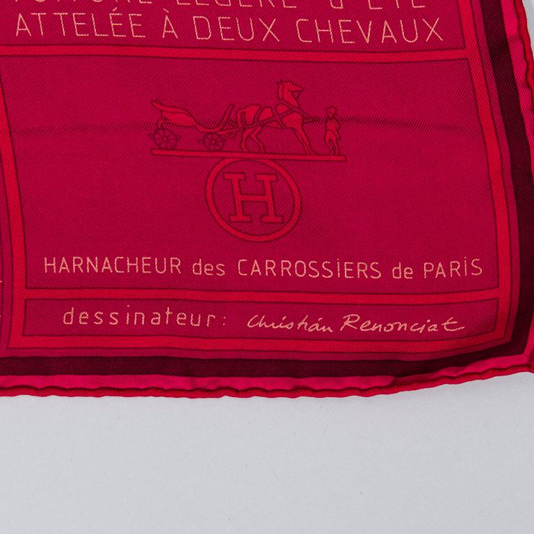 HERMÈS Two Silk Scarves.