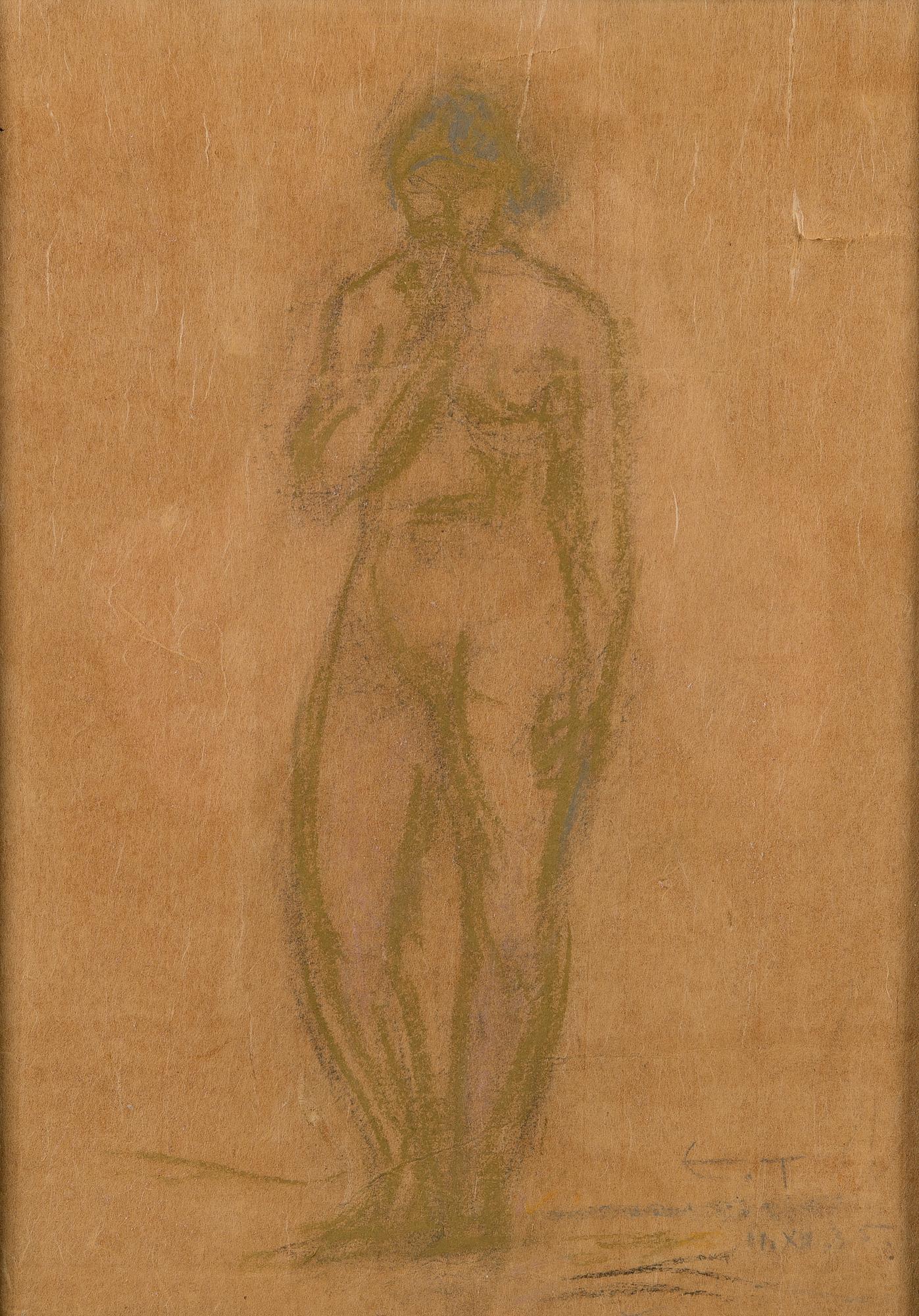 ELLEN THESLEFF, pastell, signerad och daterad 11.XII -35.