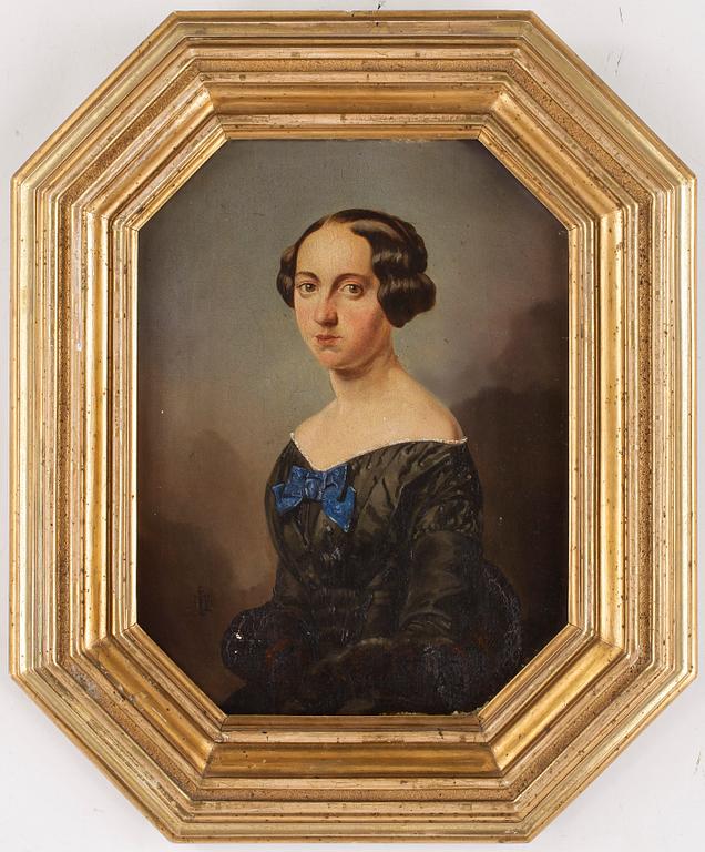 JOHAN FREDRIK HÖCKERT, olja på duk, signerad o daterad 1851.