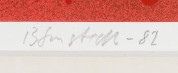 Juhana Blomstedt, Punainen abstrakti sommitelma.