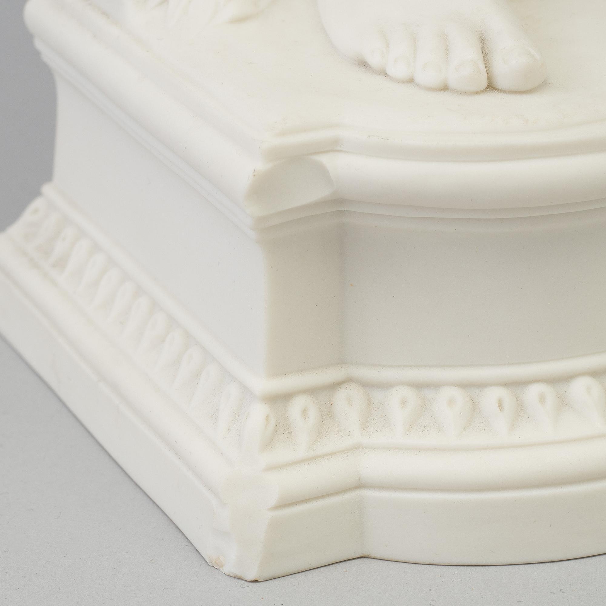 PER HASSELBERG, after, a parian ware figurine,  Gustafsberg, circa 1900-.