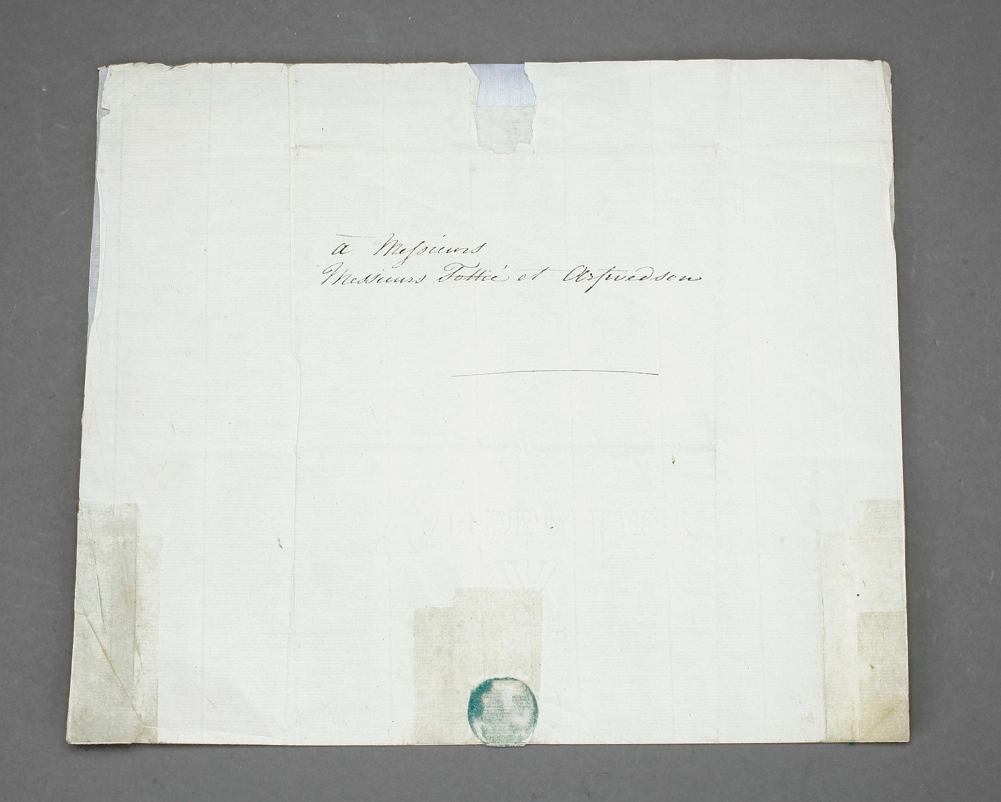 MADAME DE STAËL, GERMAINE NECKER(1766-1817), brev, sign o dat 1813.