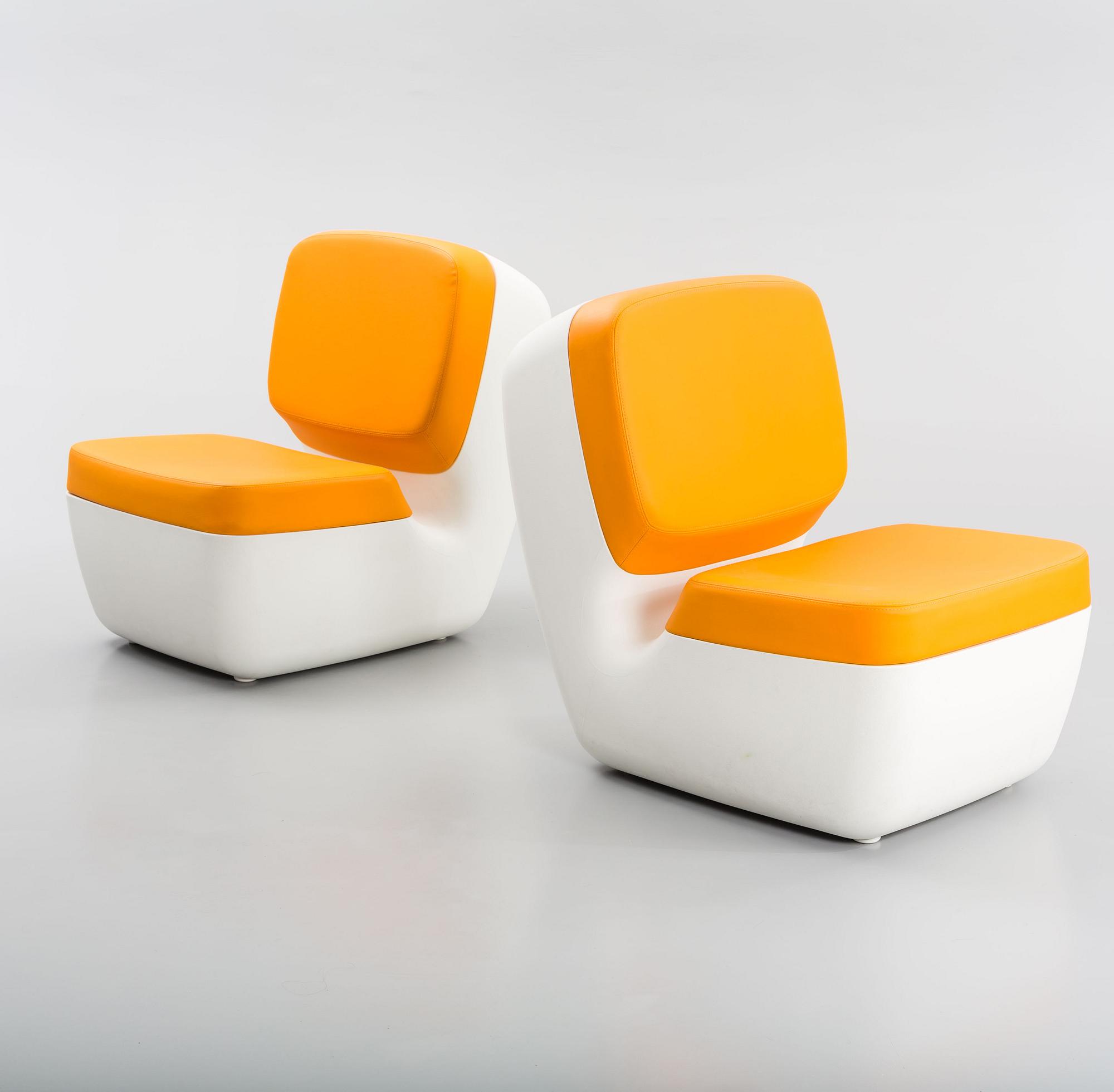 MARC NEWSON, fåtöljer, ett par, "Nimrod", Magis, Italien, 2000-tal.