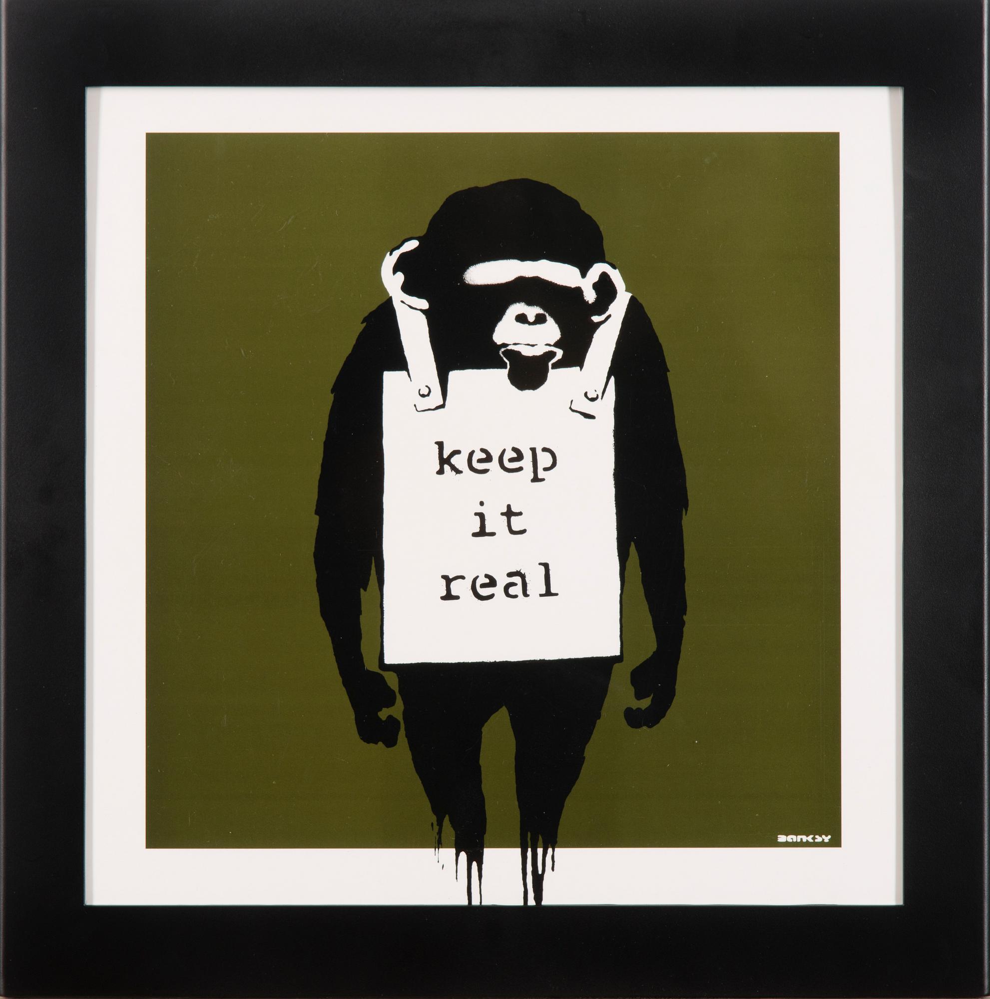 BANKSY, 12" EP med omslag, DJDM (Danger Mouse), Laugh now / Keep it real, released 2008. Limited edition 0098/1000.