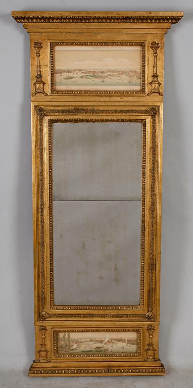 SPEGEL, sengustaviansk, sannolikt Emanuel Hoffstedt, Linköping, sekelskiftet 1800.