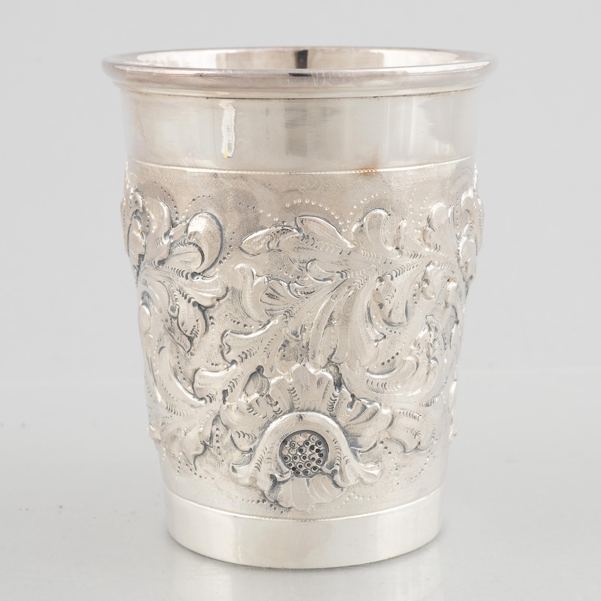 A sterling silver vase, Swedish import marks, circa mid-20th century.