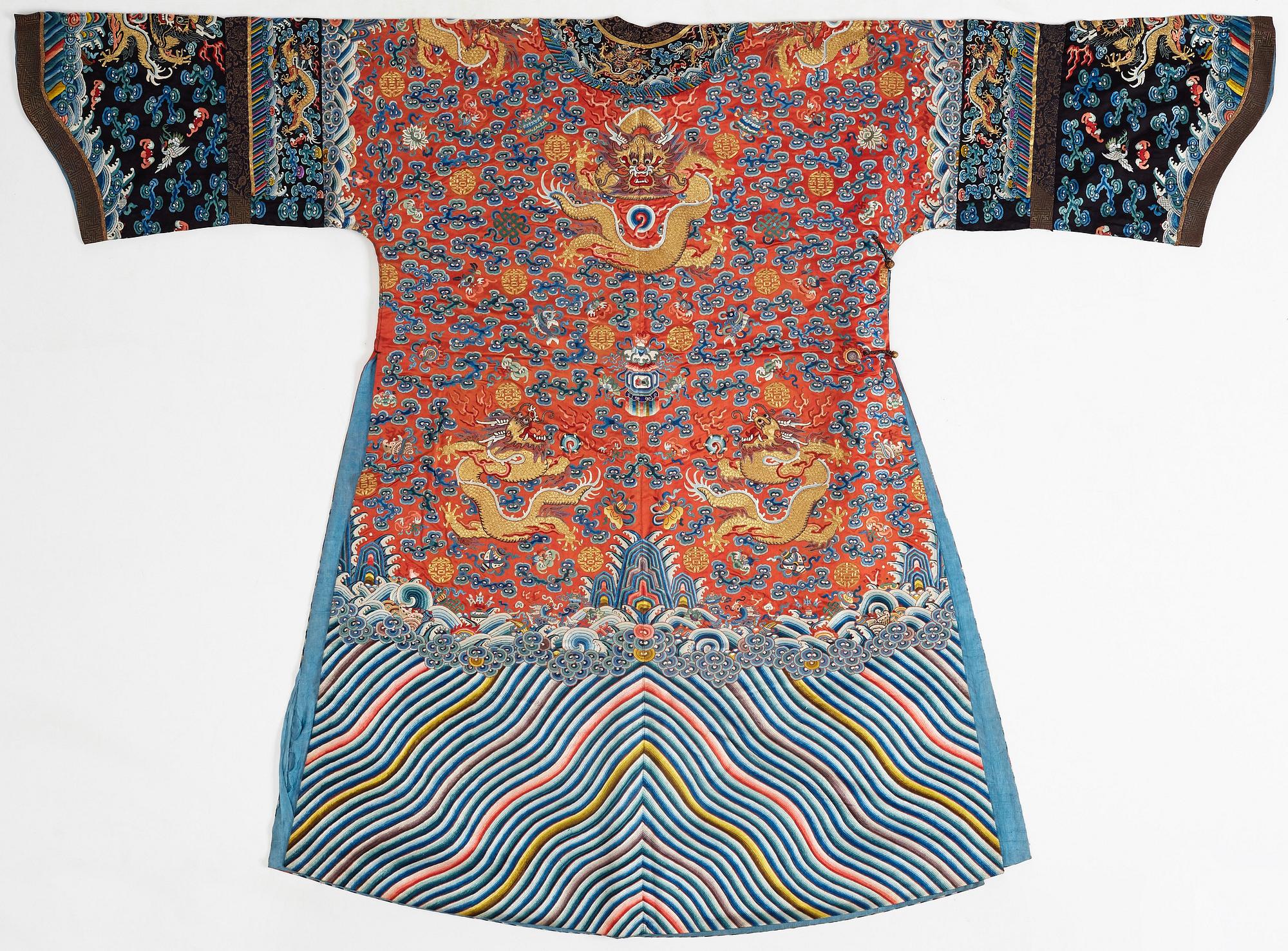 ROCK, broderat siden. Qingdynastin, 1800-tal.