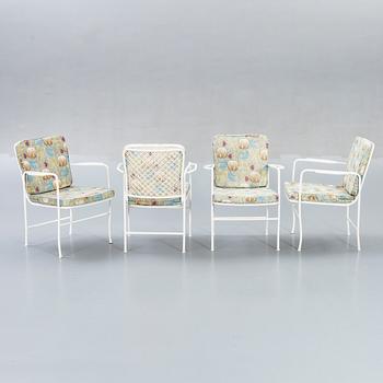 Josef Frank, a set of five garden chairs later part of the 20th century.