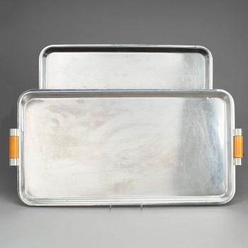 BRICKOR, 2 st, art deco, rostfritt stål, Eskilstuna, 1930/40-ta.