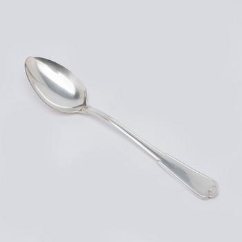 W.A. Bolin, bestickuppsättning, 89 delar, silver, Stockholm 1938, gammal Fransk.