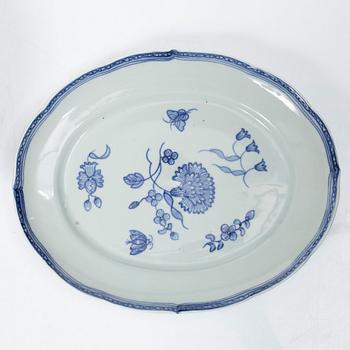 Tureen with lid and platter, porcelain, "Clove", IKEA's 18th-century series, 1990s.